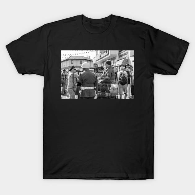 Soldiers on a jeep at the Forties festival in Sheringham, Norfolk T-Shirt by yackers1